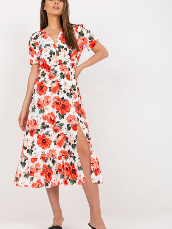 Sukienka Model DHJ-SK-7006-5.77 White/Red - Italy Moda