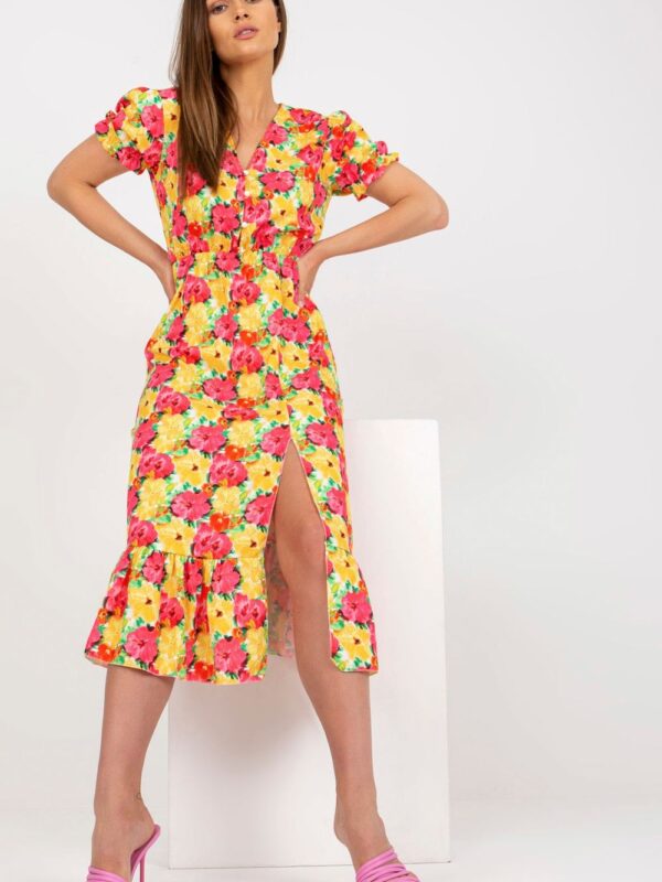 Sukienka Model DHJ-SK-7006-3.39 Yellow - Italy Moda