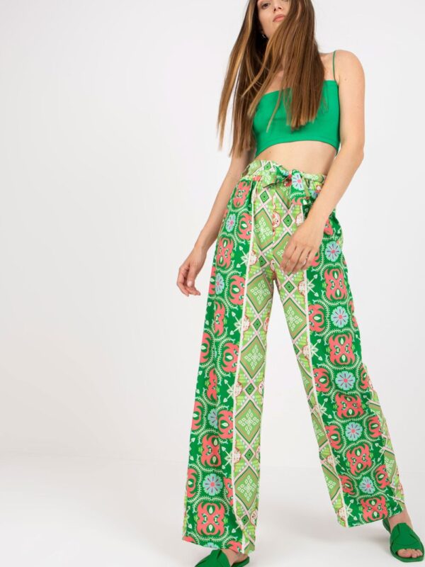 Spodnie Damskie Model DHJ-SP-13587.66P Green - Italy Moda