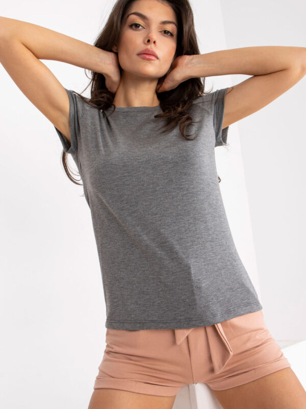 T-shirt Damski Model RV-TS-4623.56 Dark Grey - BFG