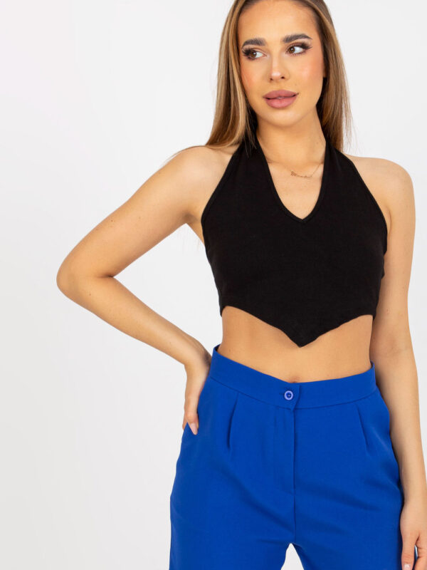 Koszulka Top Model RV-TP-8012.18 Black - Rue Paris