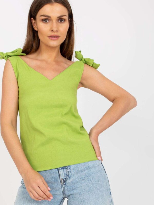 Koszulka Top Model WN-TP-1705.69 Limonka - Rue Paris