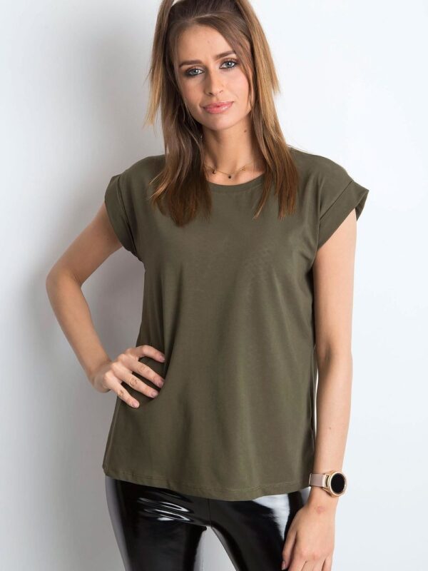T-shirt Damski Model RV-TS-4833.36P Khaki - BFG