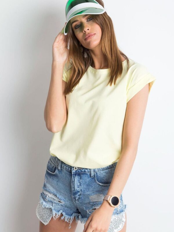 T-shirt Damski Model RV-TS-4833.24P Light Yellow - BFG