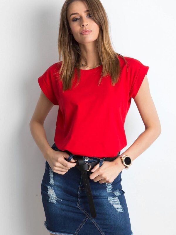 T-shirt Damski Model RV-TS-4833.01P Red - BFG
