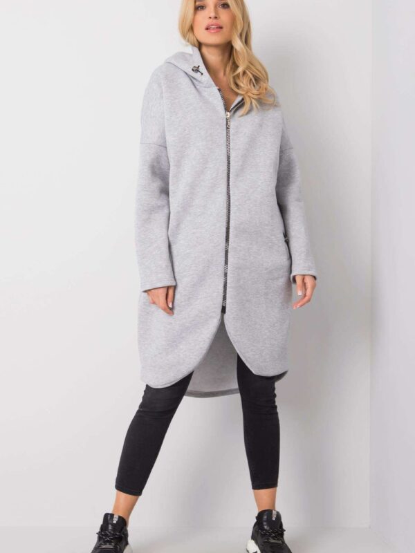 Bluza Damska Model RV-BL-4858-1.99P Grey - Rue Paris
