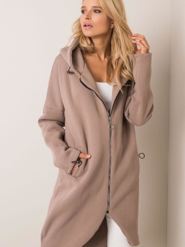 Bluza Damska Model RV-BL-4858-1.99P Dark Beige - Rue Paris