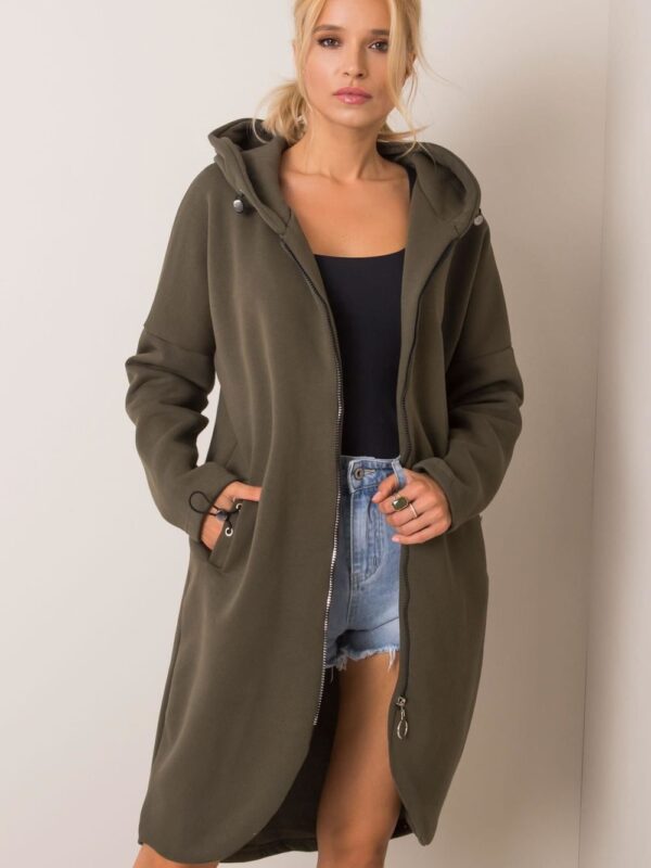 Bluza Damska Model RV-BL-4858-1.99P Khaki - Rue Paris