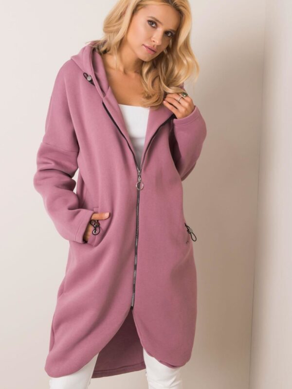 Bluza Damska Model RV-BL-4858-1.99P Dark Pink - Rue Paris
