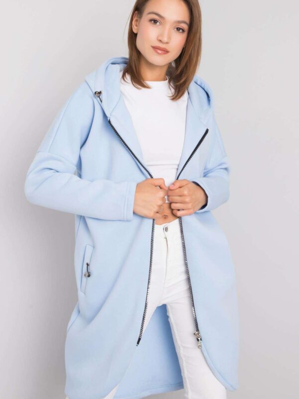 Bluza Damska Model RV-BL-4858-1.99P Light Blue - Rue Paris