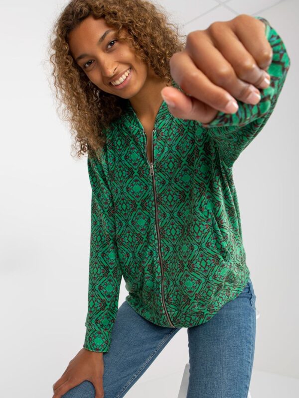 Bluza Damska Model RV-BL-8185.86 Green - Rue Paris