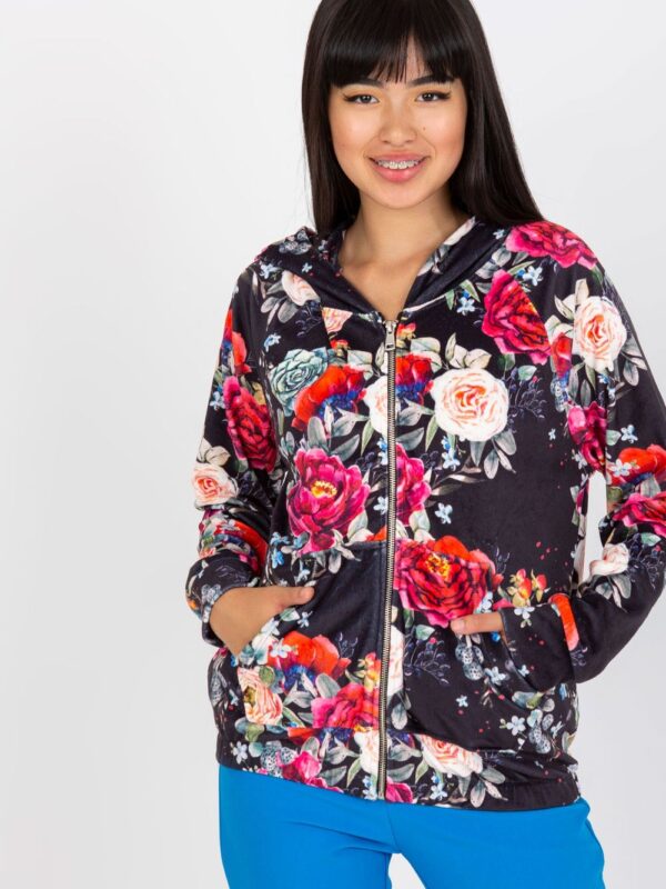Bluza Damska Model RV-BL-8143.83P Black/Red - Rue Paris