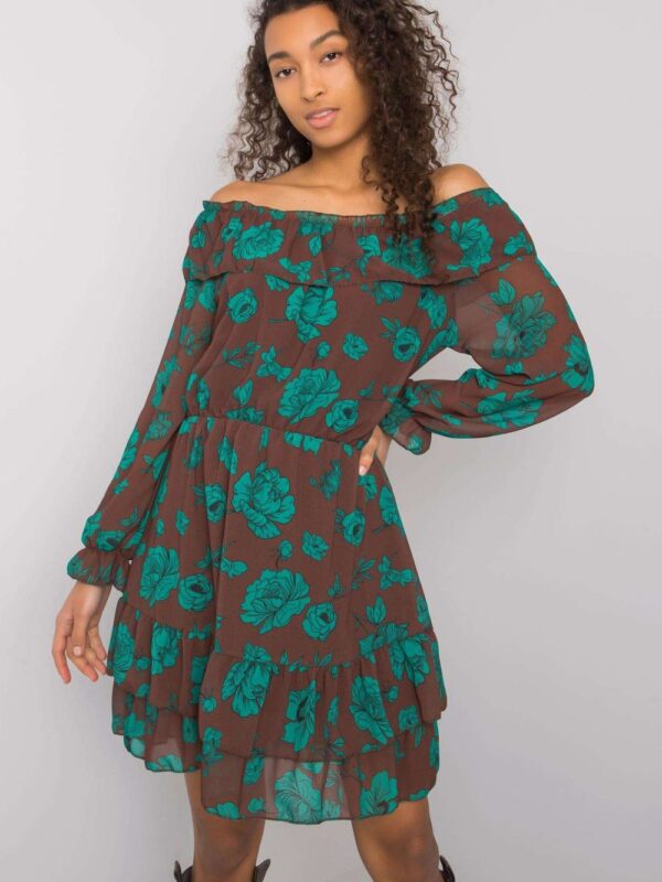 Sukienka Model DHJ-SK-15015.56P Brown - Italy Moda