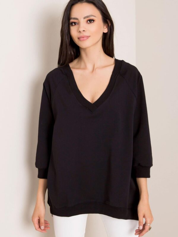 Bluza Damska Model RV-BL-5676.09 Black - Rue Paris