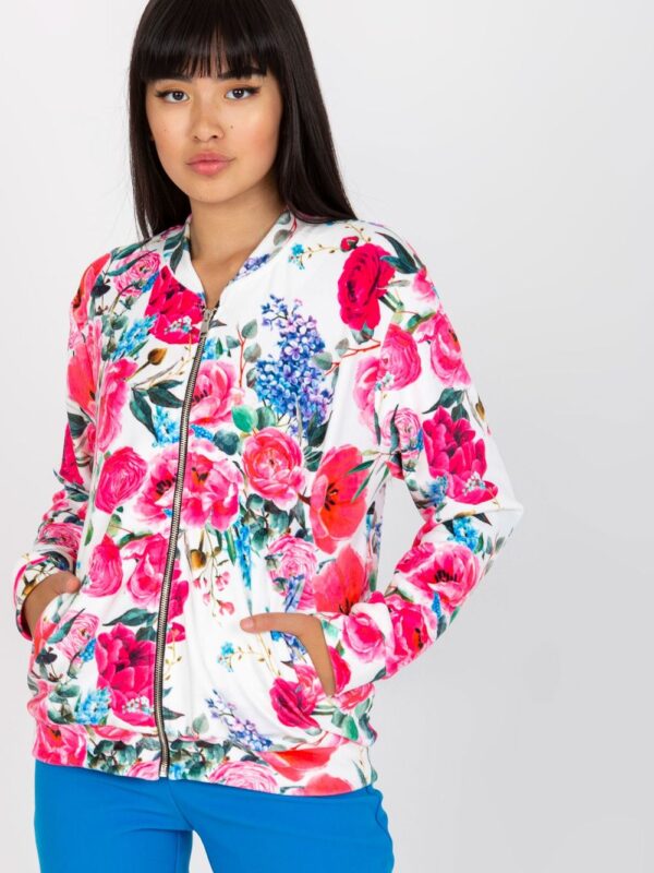 Bluza Damska Model RV-BL-8116.86P White/Pink - Rue Paris
