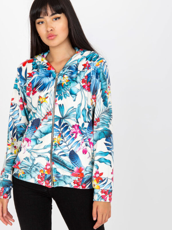 Bluza Damska Model RV-BL-8120.69P White/Blue - Rue Paris