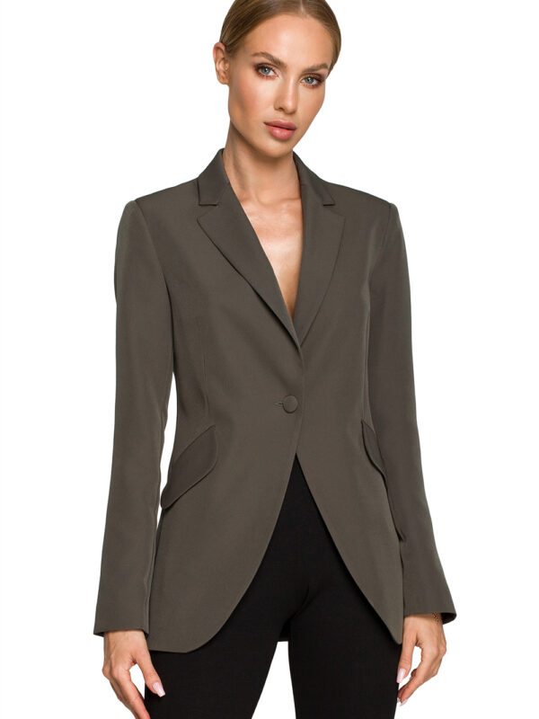 Żakiet Model MOE701 Khaki - Moe