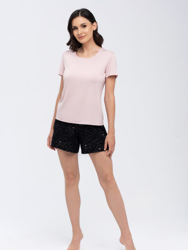 Piżama Komplet Model Koi Beige/Black - Babella