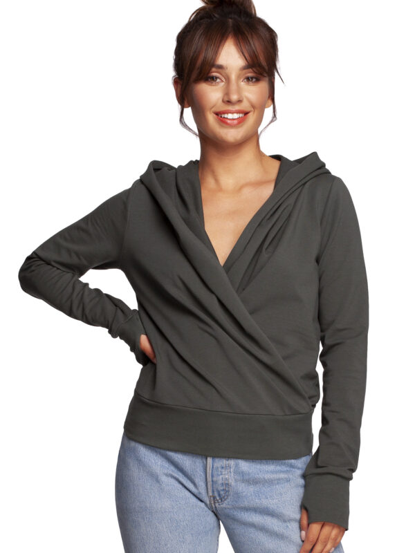 Bluza Damska Model B246 Militare Green - BeWear