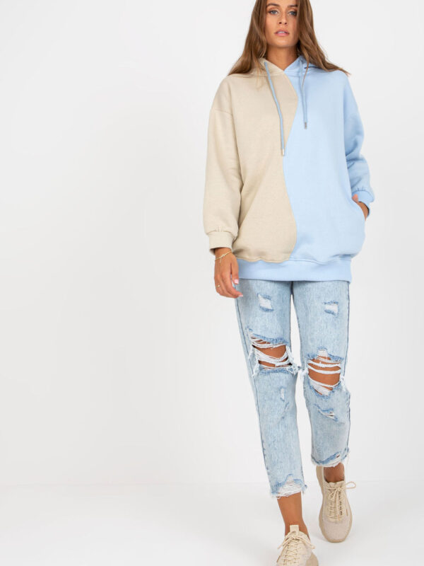 Bluza Damska Model RV-BL-8233.32X Light Blue - Rue Paris