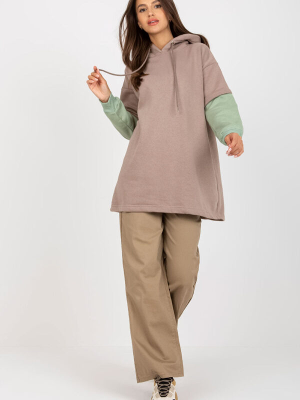Bluza Damska Model RV-BL-8232.27X Dark Beige - Rue Paris