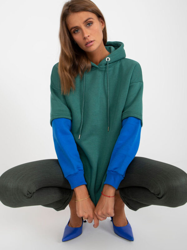 Bluza Damska Model RV-BL-8232.27X Dark Green - Rue Paris