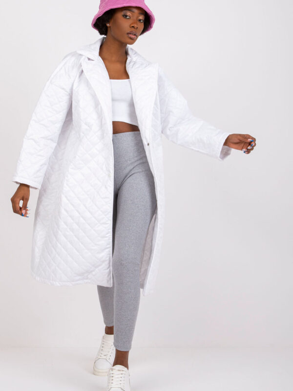 Płaszcz Damski Model EM-PL-655.91 White - Ex Moda