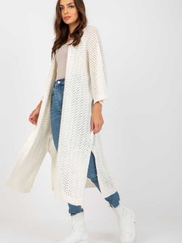 Sweter Kardigan Model TW-SW-BI-M31.36X Ecru - Och Bella