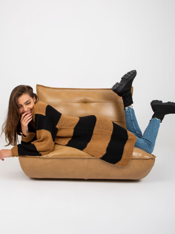 Sweter Kardigan Model TW-SW-BI-M3022.29X Camel - Och Bella