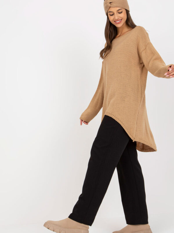 Sweter Damski Model TW-SW-BI-1222.13X Camel - Och Bella