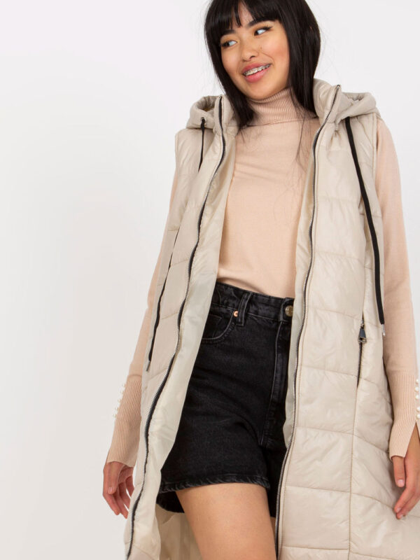 Kamizelka Model TW-KZ-BI-82019.09 Light Beige - Och Bella
