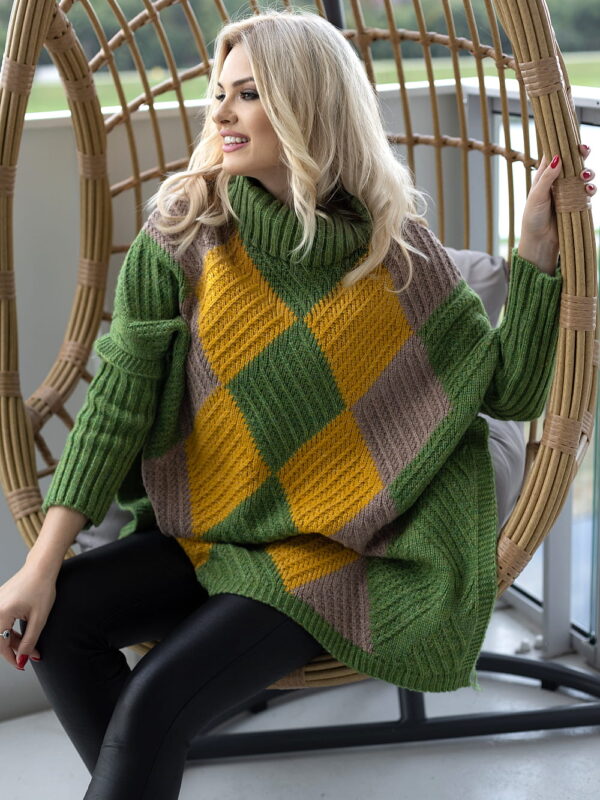 Sweter Damski Model 30088 Green - PeeKaBoo