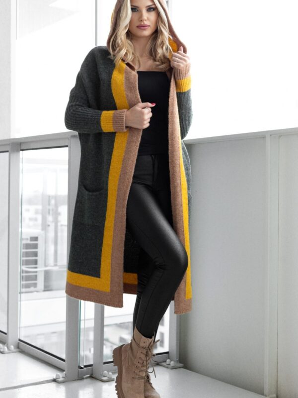 Sweter Kardigan Model 30085 Khaki - PeeKaBoo