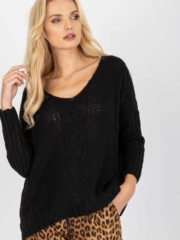Sweter Damski Model TW-SW-BI-M903.33X Black - Och Bella