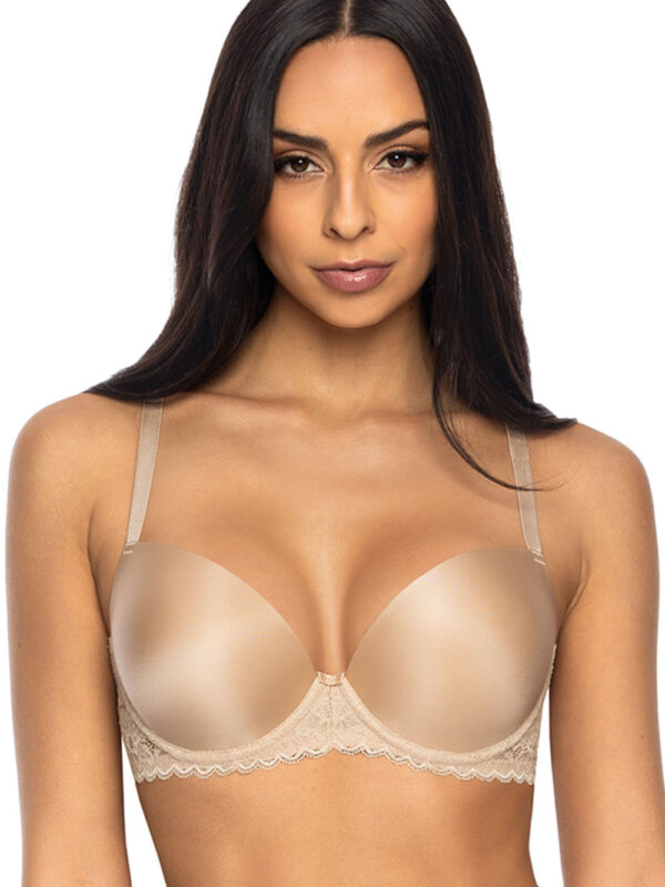 Biustonosz push up Biustonosz Push-up Model 0155/11/1 Jennifer II Beige - Mat