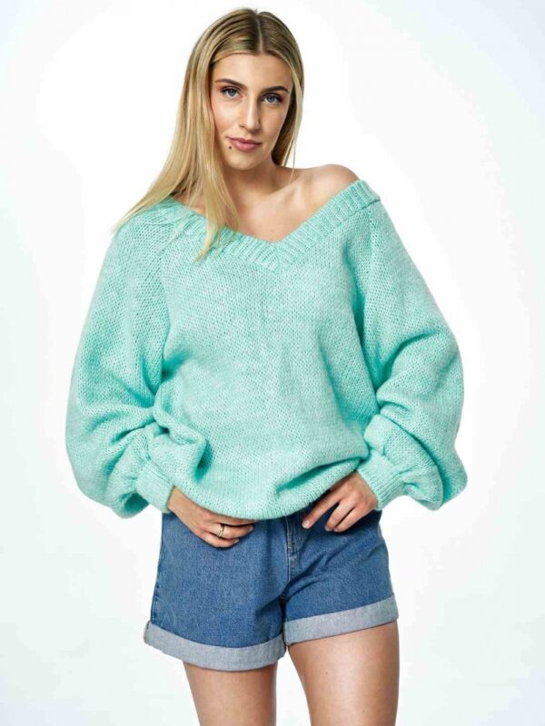 Sweter Damski Model M898 Mint - Figl