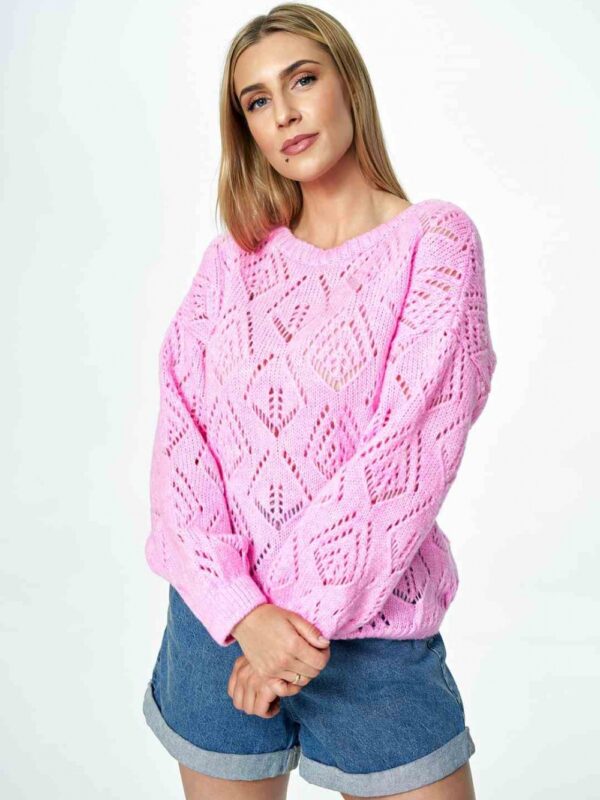 Sweter Damski Model M887 Pink - Figl