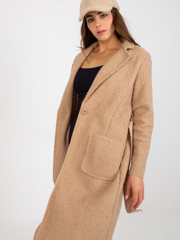 Płaszcz Damski Model TW-PL-BI-5220.63 Beige - Och Bella