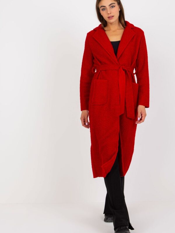Płaszcz Damski Model TW-PL-BI-5220.63 Dark Red - Och Bella