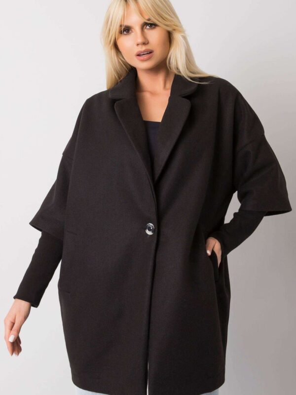 Płaszcz Damski Model CHA-PL-0409.30X Black - Rue Paris