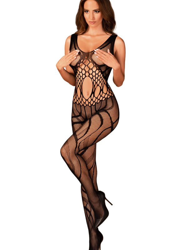 Bodystocking Model G328 Black - Obsessive