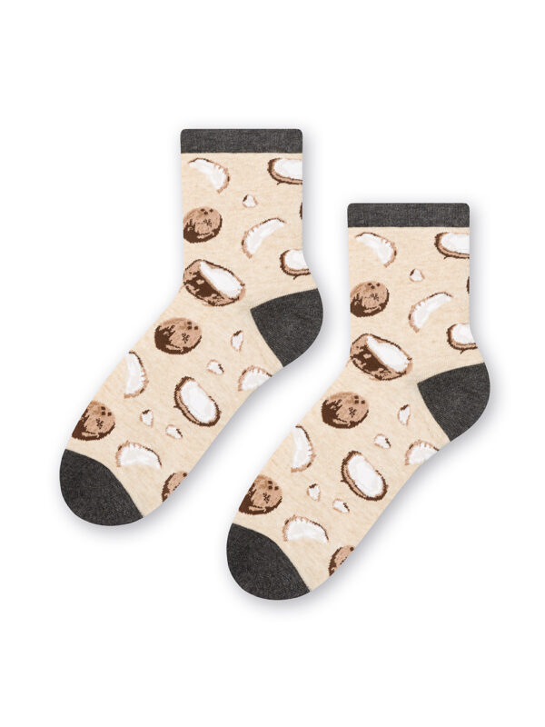Skarpety Model 159-092 Melange Light Beige - Steven