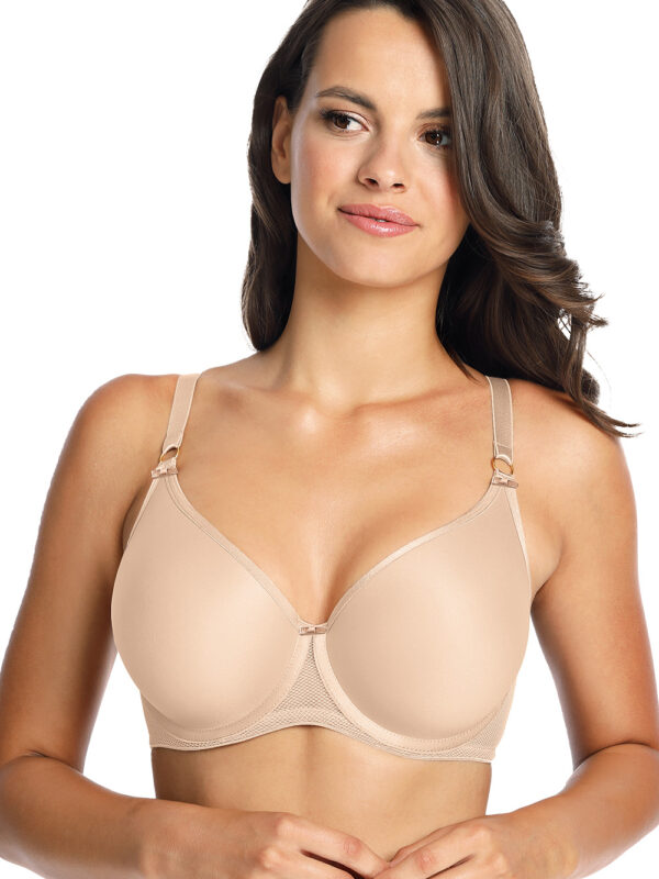 Biustonosz push up Biustonosz Usztywniany Model Moulded 1082 Beige - Gaia