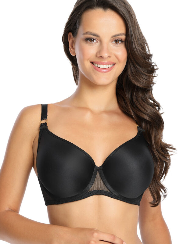 Biustonosz push up Biustonosz Usztywniany Model Moulded 1082 Black - Gaia