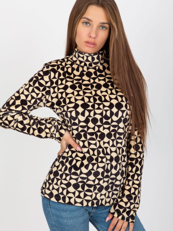 Bluzka Model RP-BZ-8187-2.06 Black/Beige - Rue Paris