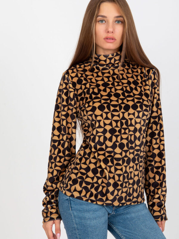 Bluzka Model RP-BZ-8187-2.06 Camel - Rue Paris
