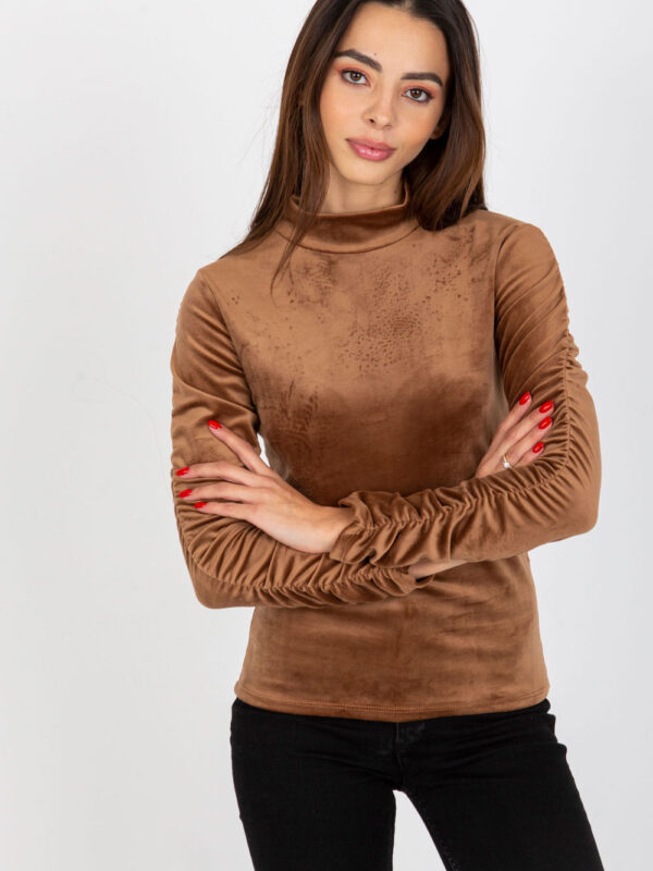 Bluzka Model RP-BZ-8181.45P Brown - Rue Paris