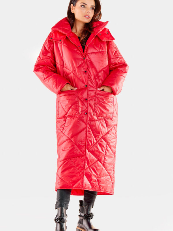Płaszcz Damski Model A541 Red - awama