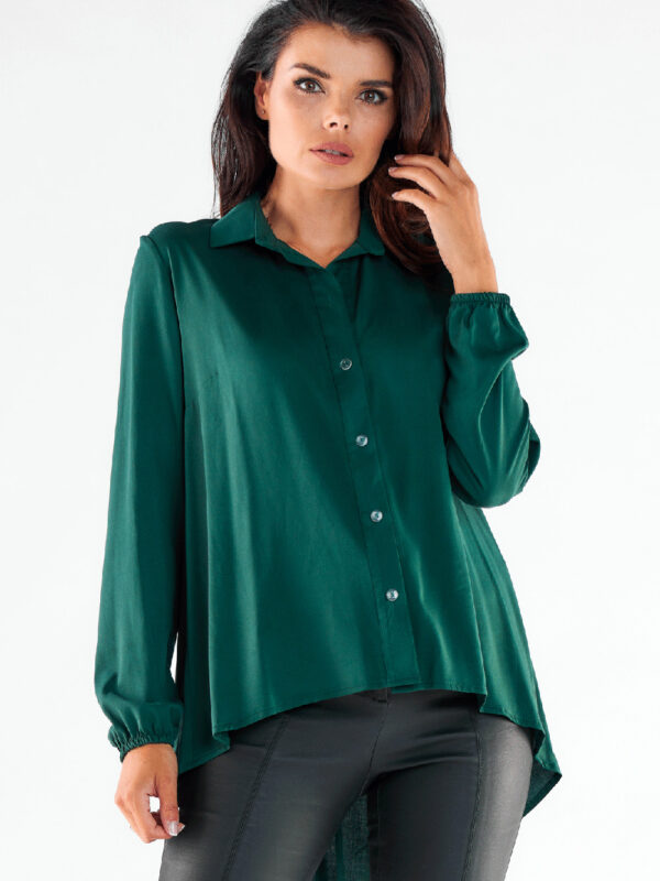 Koszula Damska Model A527 Bottle Green - awama