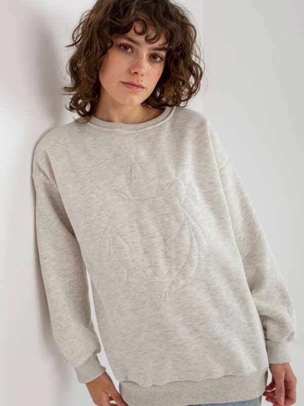 Bluza Damska Model EM-BL-617-4.41P Light Grey - Ex Moda
